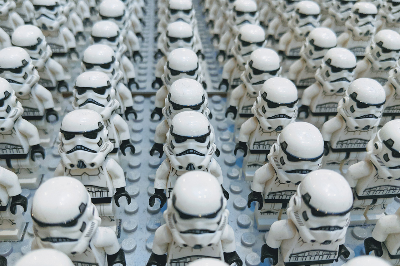 Lego esercito dei droni dell'Impero in Star Wars